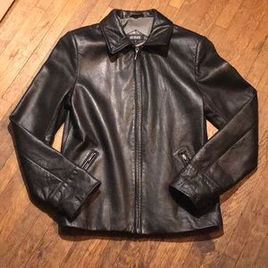 Genuine Leather Moto Jacket - Black & Buttery Soft